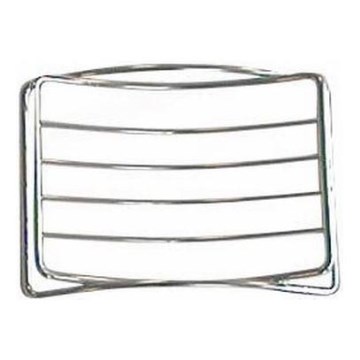 Porte-savon en fil de fer 9x11,9 cm chrome brillant