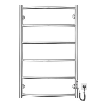Porte-serviettes chauffant en échelle CLASSIC 100W/230V 81x53cm acier inoxydable/chrome brillant droit