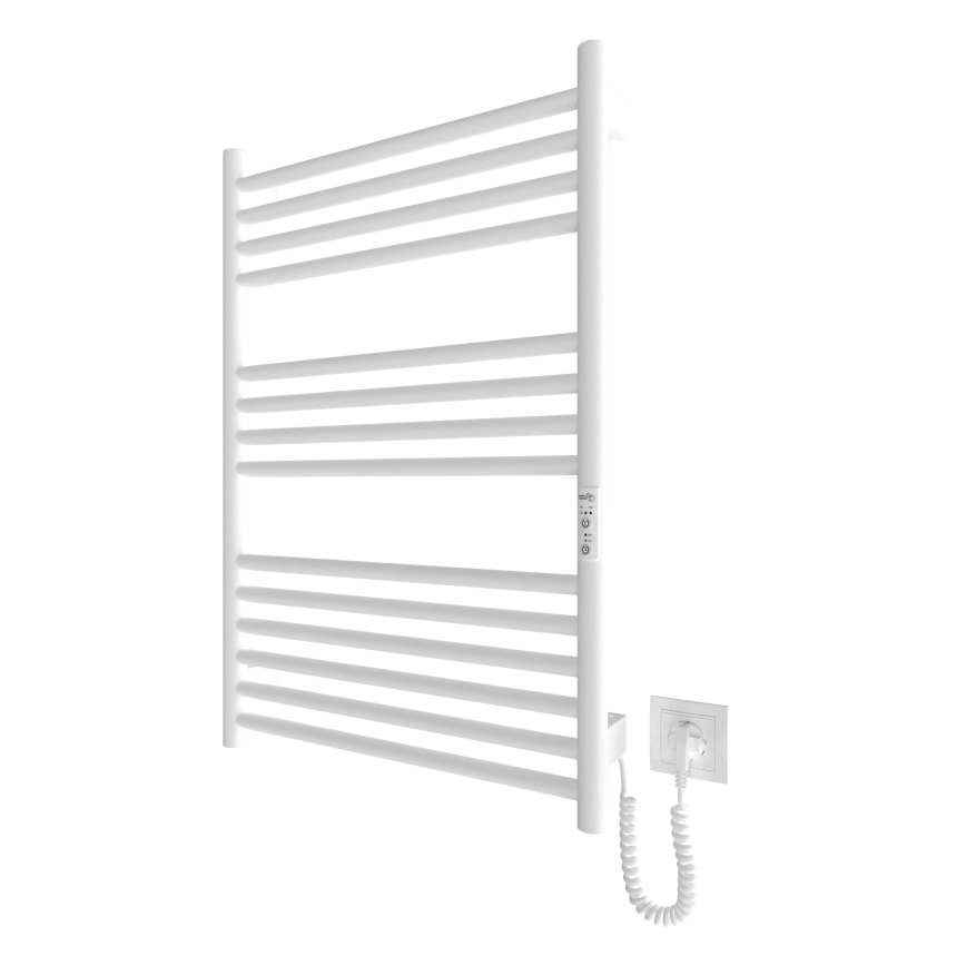 Porte-serviettes chauffant en échelle HF GREENWICH 170W/230V 77x53 cm blanc arrondi
