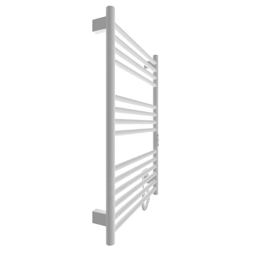 Porte-serviettes chauffant en échelle HF GREENWICH 170W/230V 77x53 cm blanc arrondi