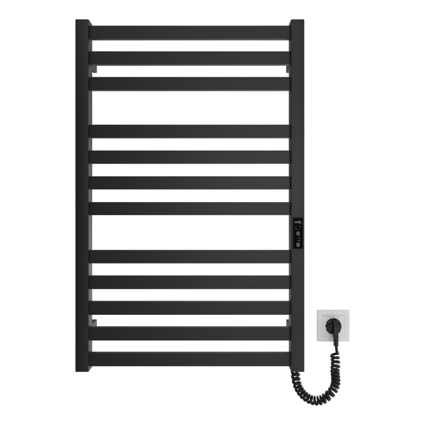 Porte-serviettes chauffant en échelle HF OXFORD 170W/230V 77x53 cm noir