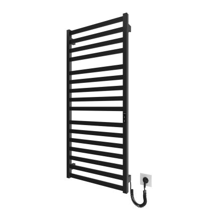 Porte-serviettes chauffant en échelle HF OXFORD 255W/230V 117x53 cm noir