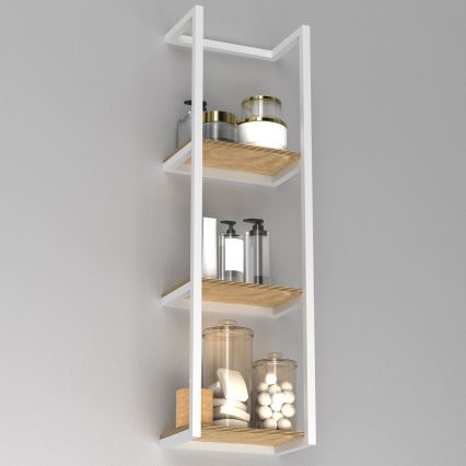 Porte-serviettes mural 78x23 cm blanc