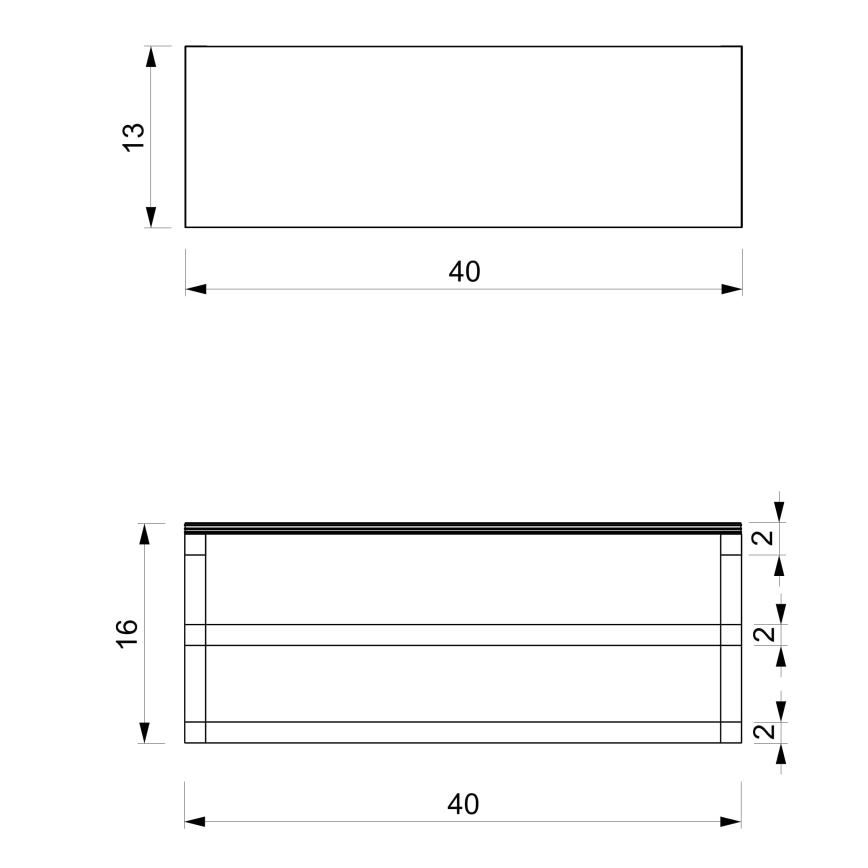 Porte-serviettes mural avec étagère 14x40 cm blanc