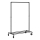 Porte-vêtements mobile sur roulettes LINEA, noir