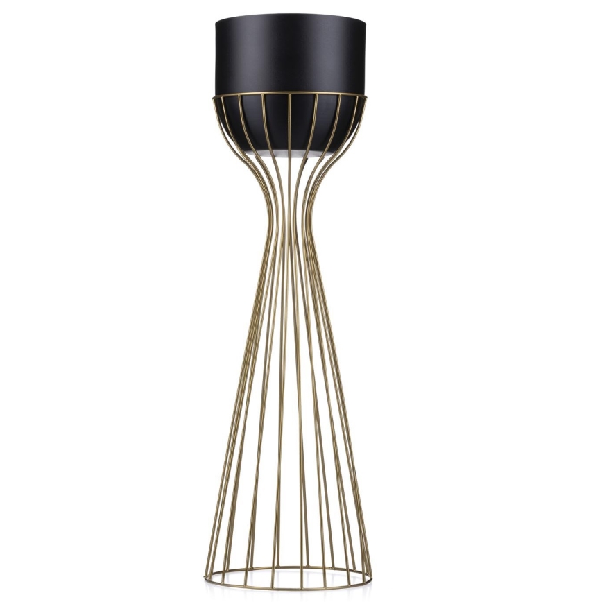 Pot de fleurs en métal LOFT 68x20 cm doré/noir