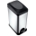 Poubelle 15 l noir/acier inoxydable