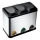 Poubelle de tri sélectif 45 l noir/inox