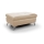 Pouf en cuir SALERNO II 66x100 cm beige