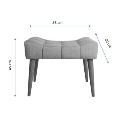 Pouf LUMI 40 x 58 cm crème