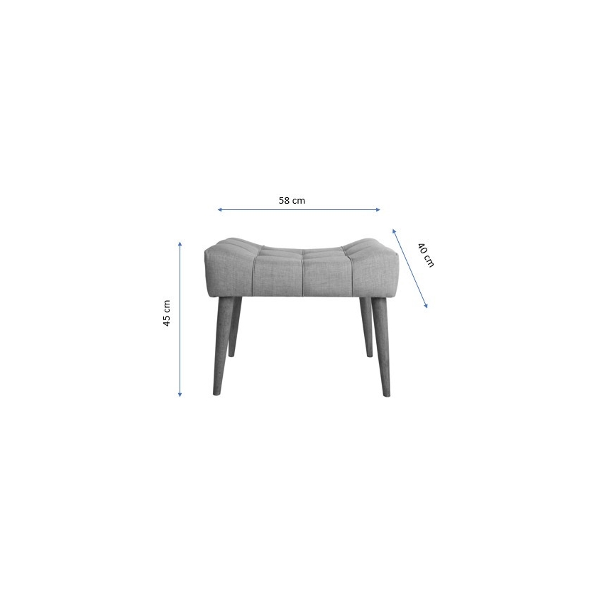 Pouf LUMI 40 x 58 cm crème