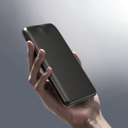 Powerbank 10000 mAh 10W Power Delivery 2xUSB-C + 1xUSB-A zwart