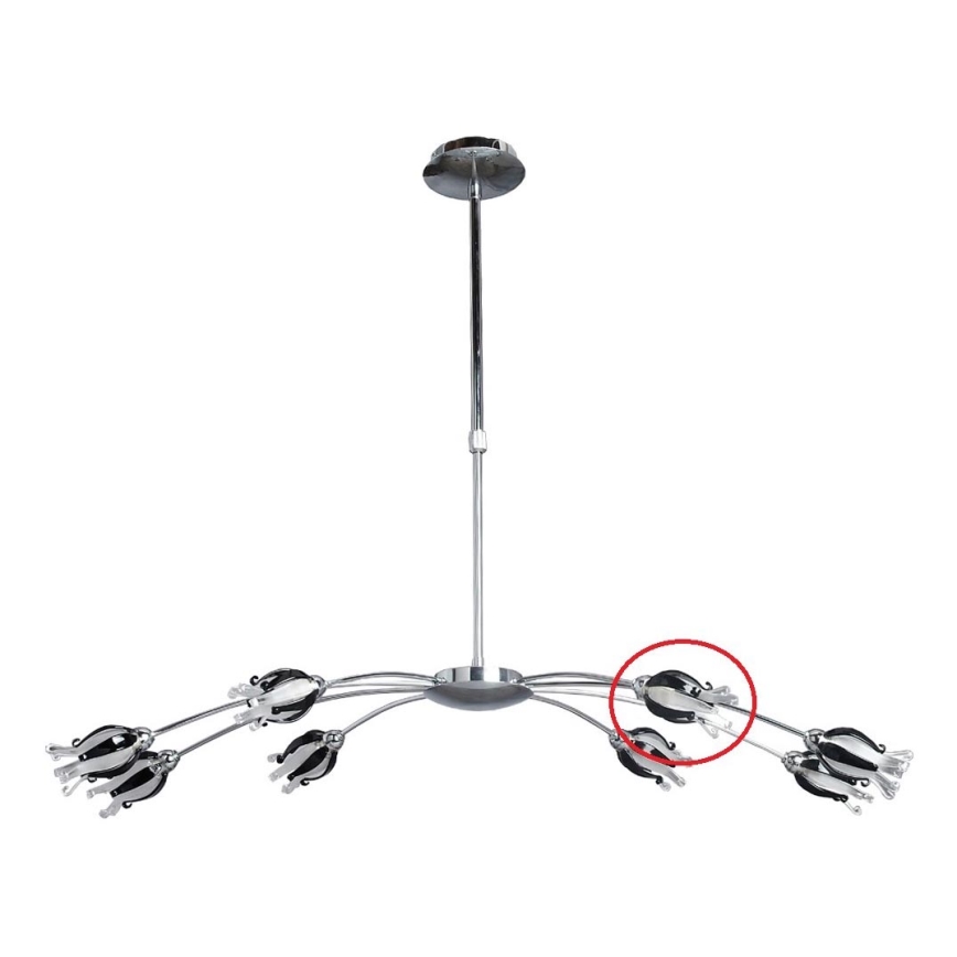 Prezent 14009 - Verre de rechange pour suspension BLACK JACK G9 chrome brillant