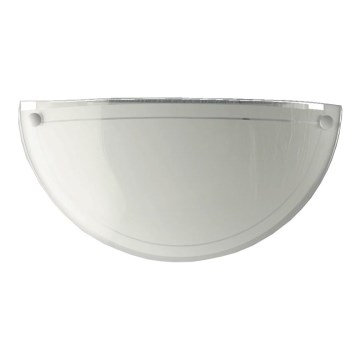 Prezent 1421 NS - Vervangingsglas voor wandlamp DISC E27 12,5x25 cm wit