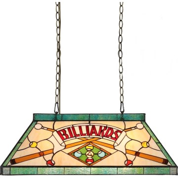 Prezent 1715 - Kroonluchter aan ketting TIFFANY BILLIARD 3xE27/60W/230V
