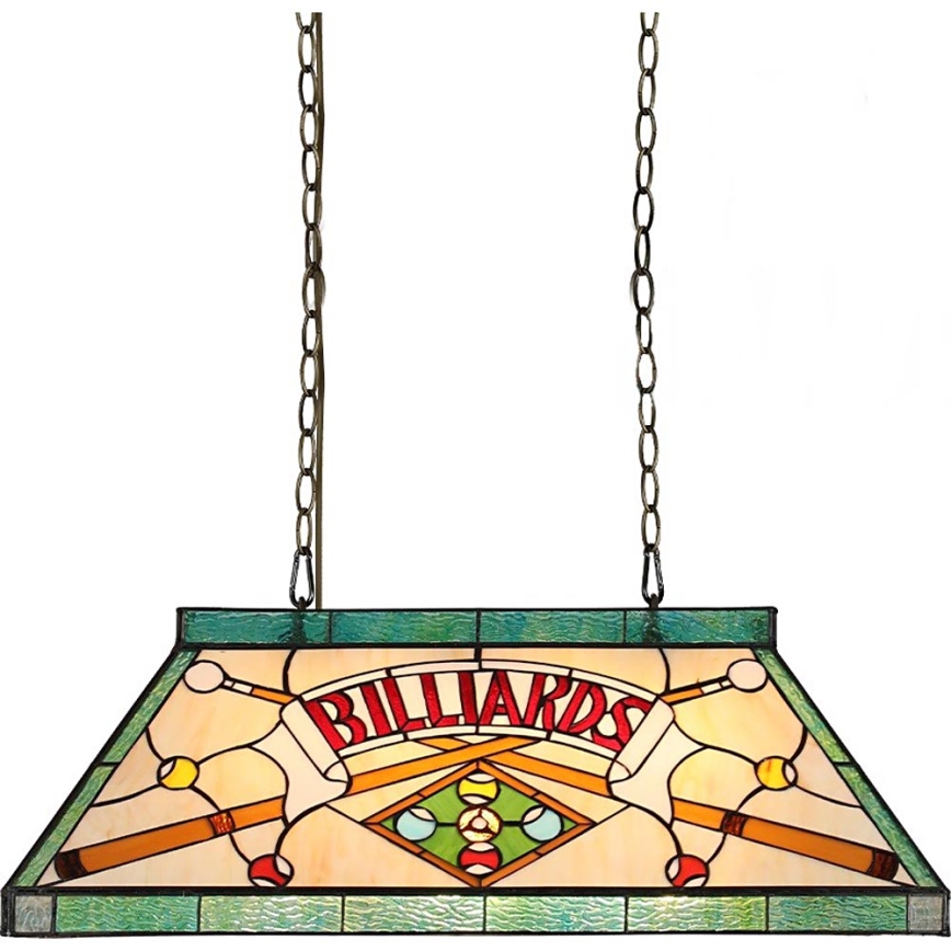 Prezent 1715 - Kroonluchter aan ketting TIFFANY BILLIARD 3xE27/60W/230V