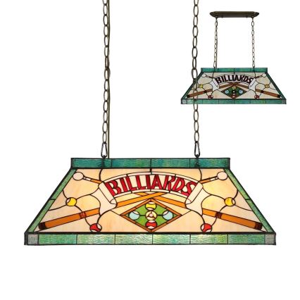 Prezent 1715 - Kroonluchter aan ketting TIFFANY BILLIARD 3xE27/60W/230V
