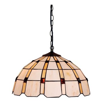 Prezent 213 - Hanglamp aan ketting TIFFANY 2xE27/60W/230V