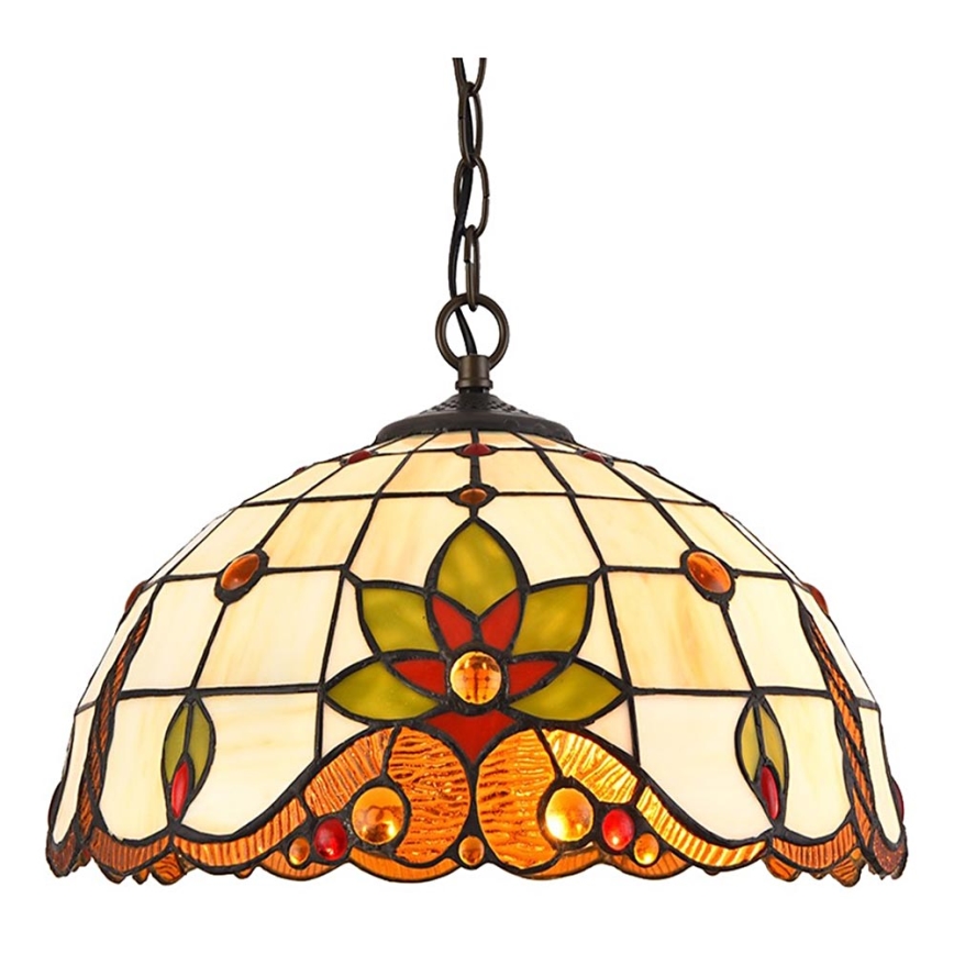 Prezent  220 - Hanglamp aan een ketting TIFFANY 2xE27/60W/230V