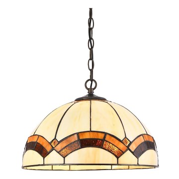 Prezent 229 - Hanglamp aan een ketting TIFFANY 2xE27/60W/230V