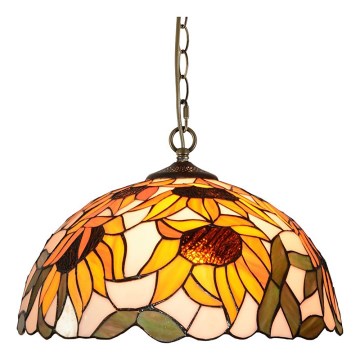 Prezent 238 - Suspension à chaîne TIFFANY 2xE27/60W/230V