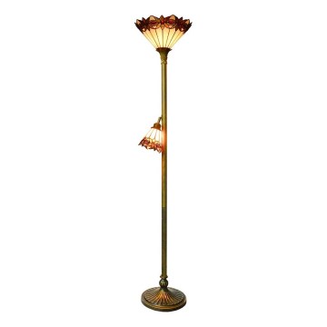 Prezent 244 - Vloerlamp TIFFANY 1xE27/60W/230V + 1xE14/25W