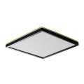 Prezent 27311 - Plafonnier salle de bain CORDIA SQ LED/12W/230V 3000/6000K IP54 noir