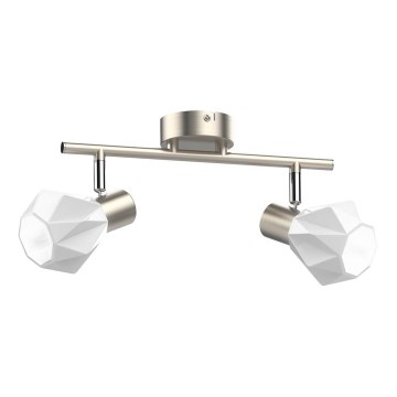 Prezent 27510 - Spot METIS 2xE14/40W/230V mat chroom