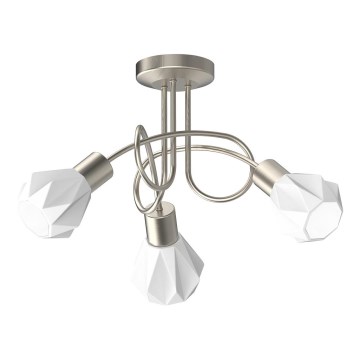 Prezent 27511 - Bevestigde hanglamp METIS 3xE14/40W/230V mat chroom