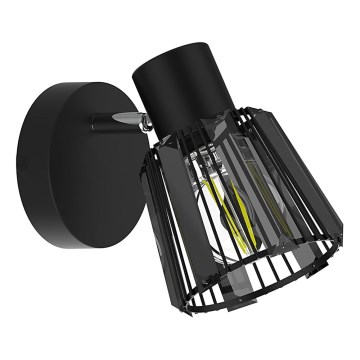 Prezent 27516 - Spot mural PONTEO 1xE27/40W/230V noir