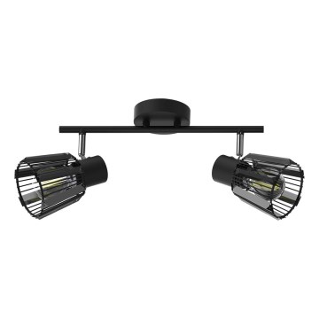 Prezent 27517 - Spot PONTEO 2xE27/40W/230V zwart