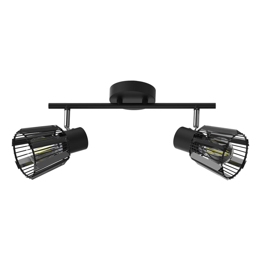 Prezent 27517 - Spot PONTEO 2xE27/40W/230V zwart