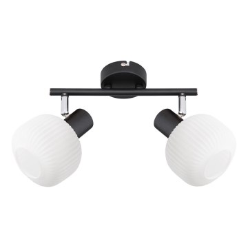 Prezent 27520 - Spot ARYA 2xE14/40W/230V zwart/wit
