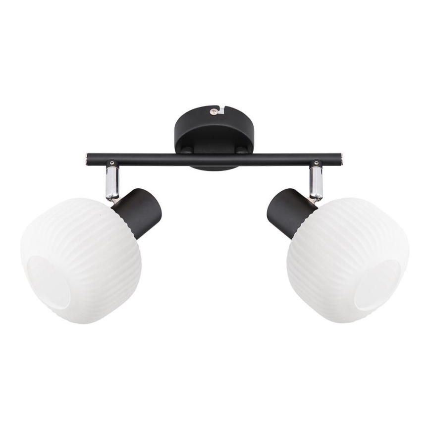 Prezent 27520 - Spot ARYA 2xE14/40W/230V zwart/wit
