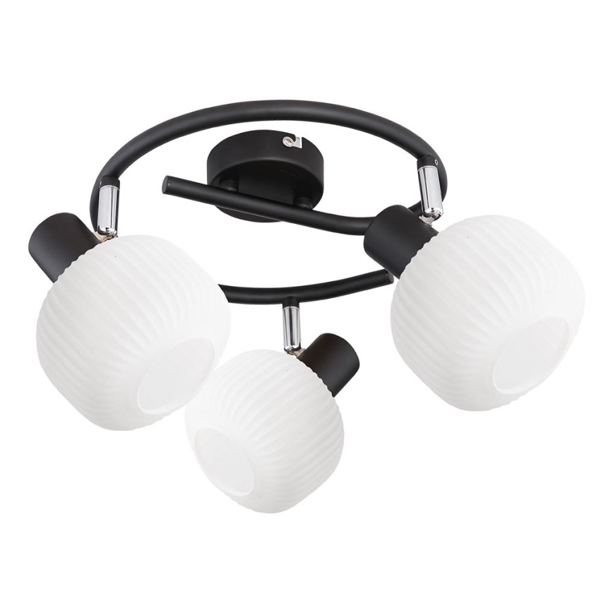 Prezent 27521 - Spot ARYA 3xE14/40W/230V zwart/wit
