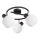 Prezent 27521 - Spot ARYA 3xE14/40W/230V zwart/wit