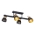 Prezent 27524 - Bevestigde hanglamp MESCALA 4xE14/40W/230V zwart/rubberen boom