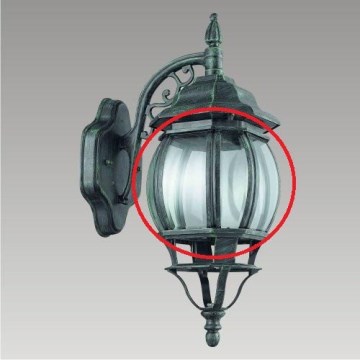 Prezent 39001 - Vervangend glas voor buitenlamp PRINZ E27