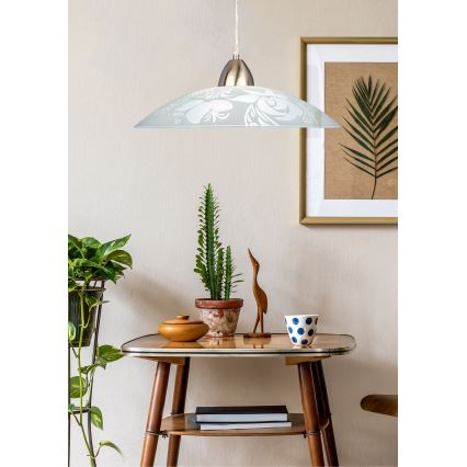 Prezent 45141 - Hanglamp aan een koord PLATE 1xE27/60W/230V