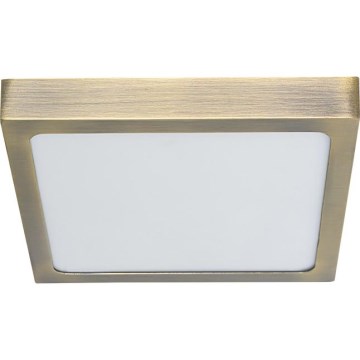Prezent 49062 - LED Plafondlamp LENYS LED/9W/230V 4000K 12x12 cm messing