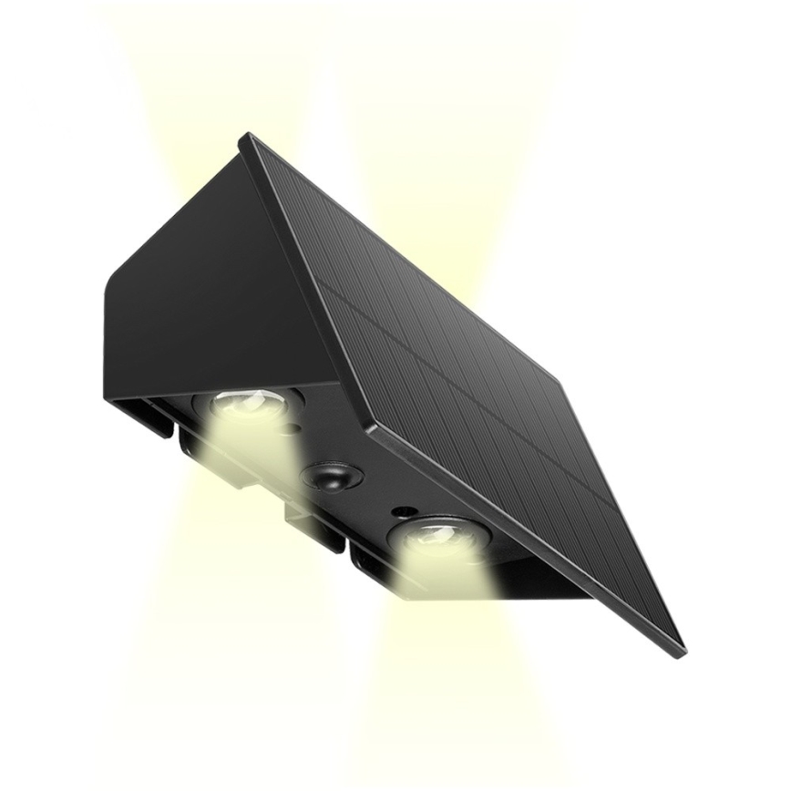 Prezent 65289 - LED Dimbaar zonne- wandlamp SLADA 2xLED/2W/3,7V IP65 1800 mAh