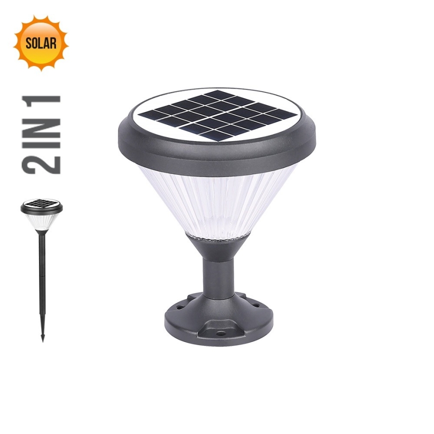 Prezent 65291 - Éclairage solaire 2en1 AKRA LED/10W/3,2V IP65 2000 mAh