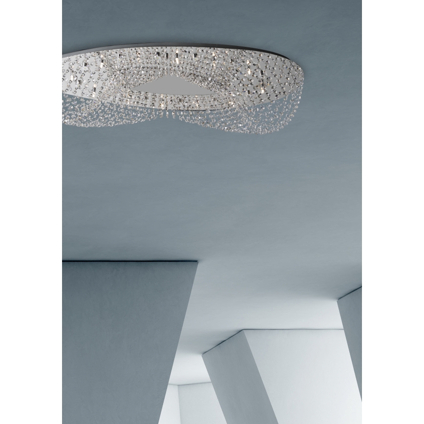 Prezent 69048 - ELIPTHON Plafonnière 12xG9/33W/230V