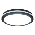 Prezent 70334 - Plafonnier LED d'extérieur à intensité variable GARDEN LED/20W/230V 3000/4000/6000K IP65 Ø 23 cm noir