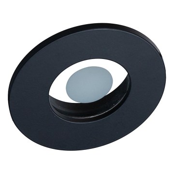 Prezent 71115 - Spot encastré pour salle de bains FAY 1x GU10/50W/230V Ø 8,5 cm IP44 noir
