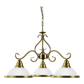 Prezent 75361 - Hanglamp aan een ketting VIOLA 3xE14/40W/230V goud