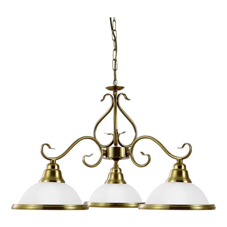 Prezent 75361 - Hanglamp aan een ketting VIOLA 3xE14/40W/230V goud