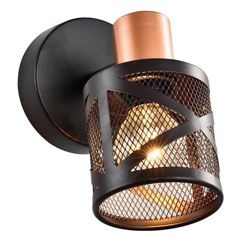 Prezent 75467 - Wandspot ANTARES 1xE14/40W/230V zwart/koper