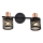 Prezent 75468 - Spot mural ANTARES 2xE14/40W/230V noir/cuivre