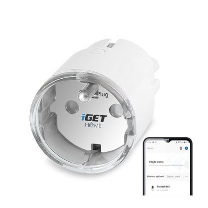 Prise connectée avec mesure de consommation 3680 W / 230 V Wi-Fi Tuya